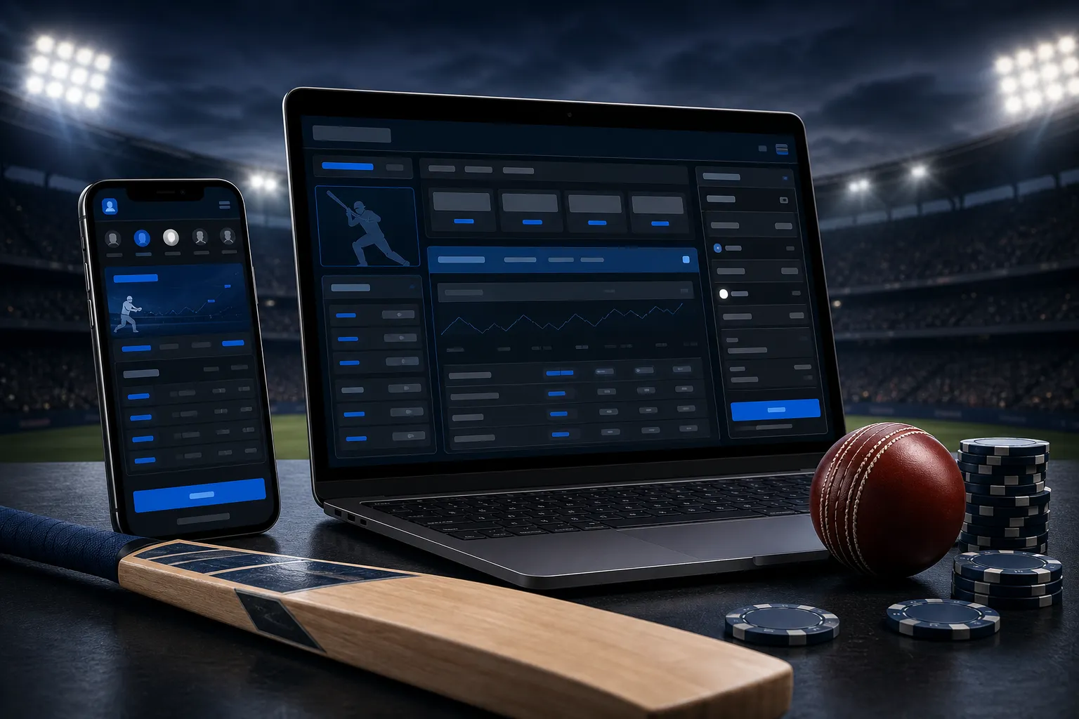 Cricket betting guide on mobile screen