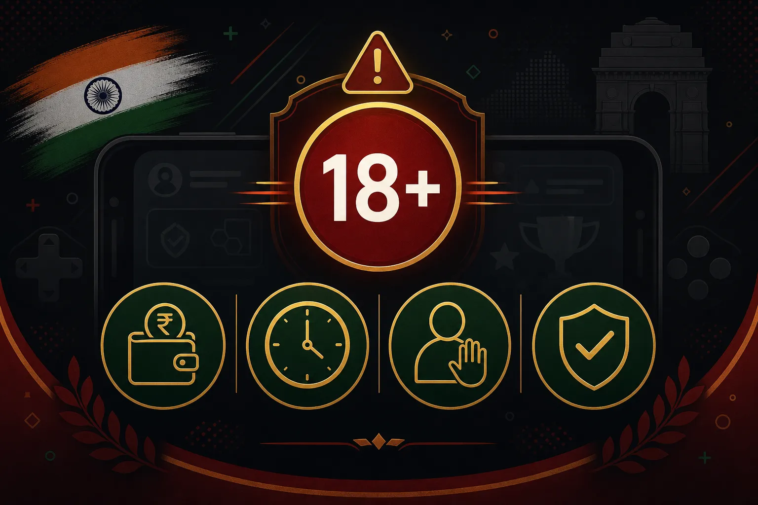 Daman Game responsible gaming 18 plus warning for India users